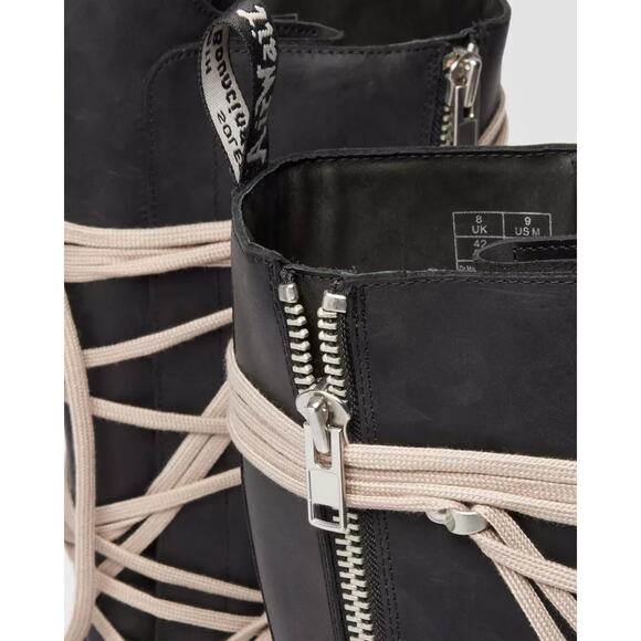 DR. MARTENS X RICK OWENS FW25 1B60 QUAD SOLE PENTALACE BOOT OILY NUBUCK COW main image 4